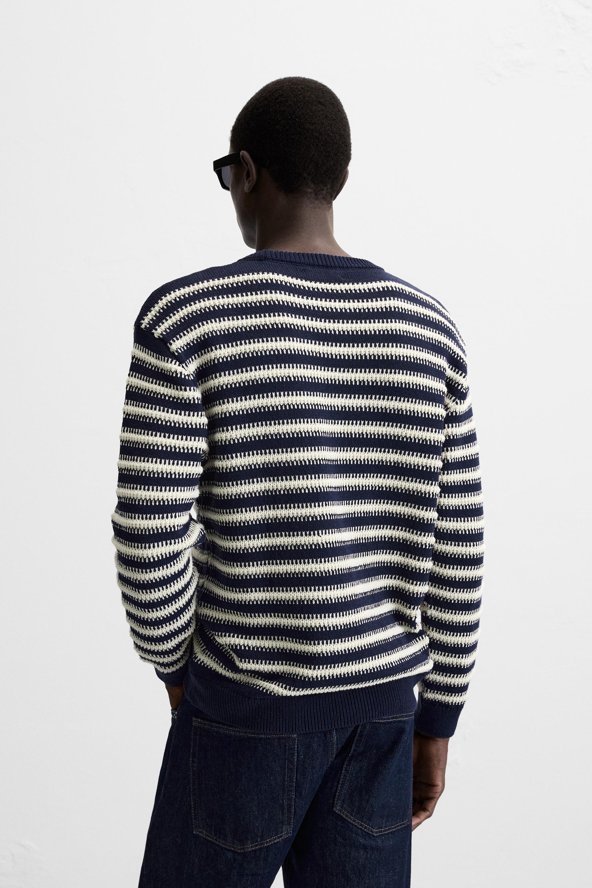 STRIPED JACQUARD SWEATER Product Image