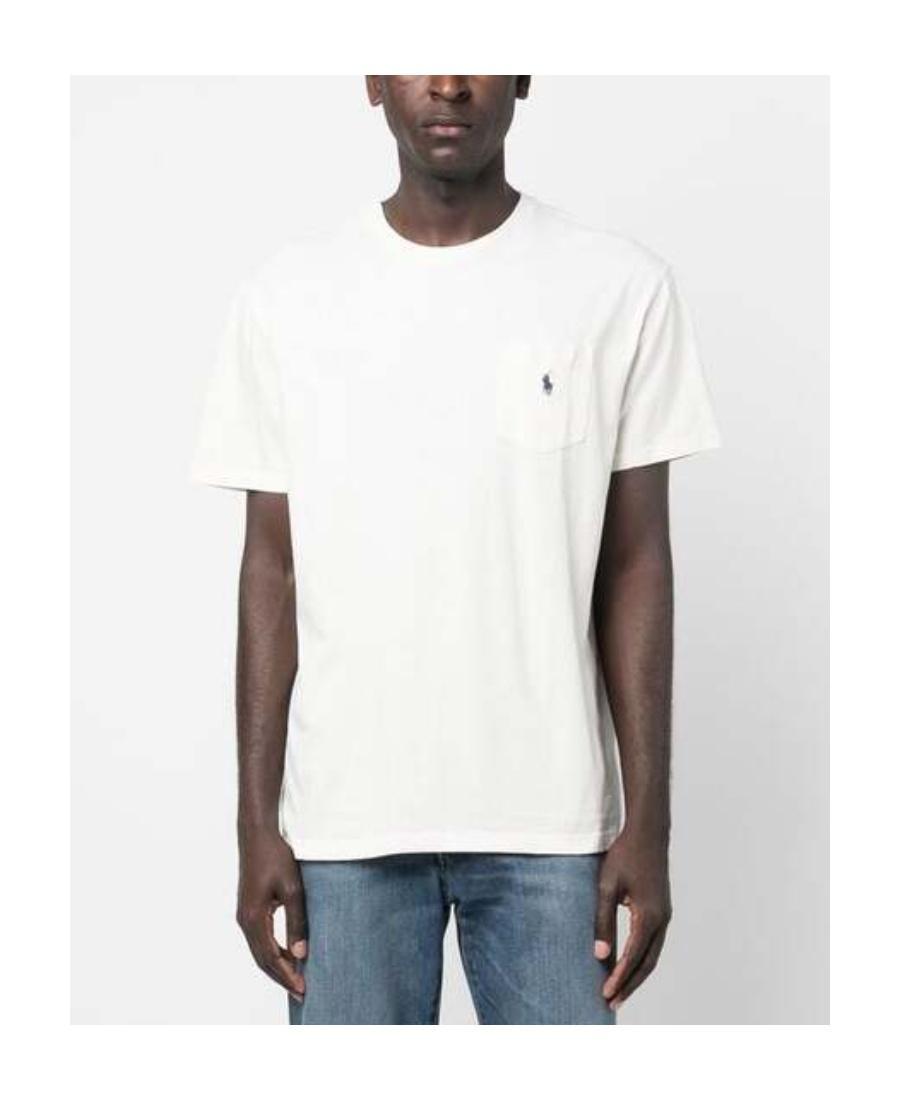 POLO RALPH LAUREN Logo-detail Short-sleeved T-shirt In White Product Image