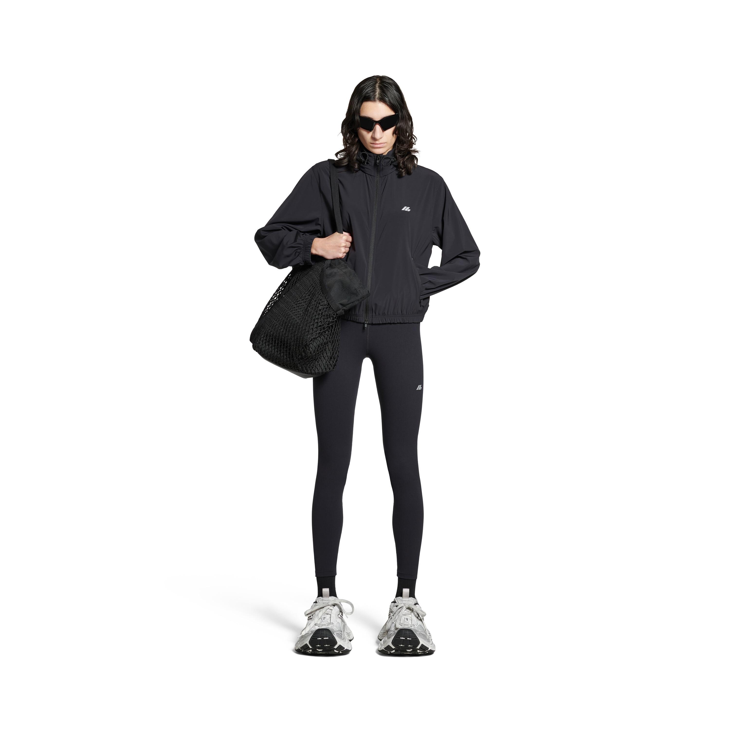 Women's Activewear Shrunk Windbreaker in Black Product Image