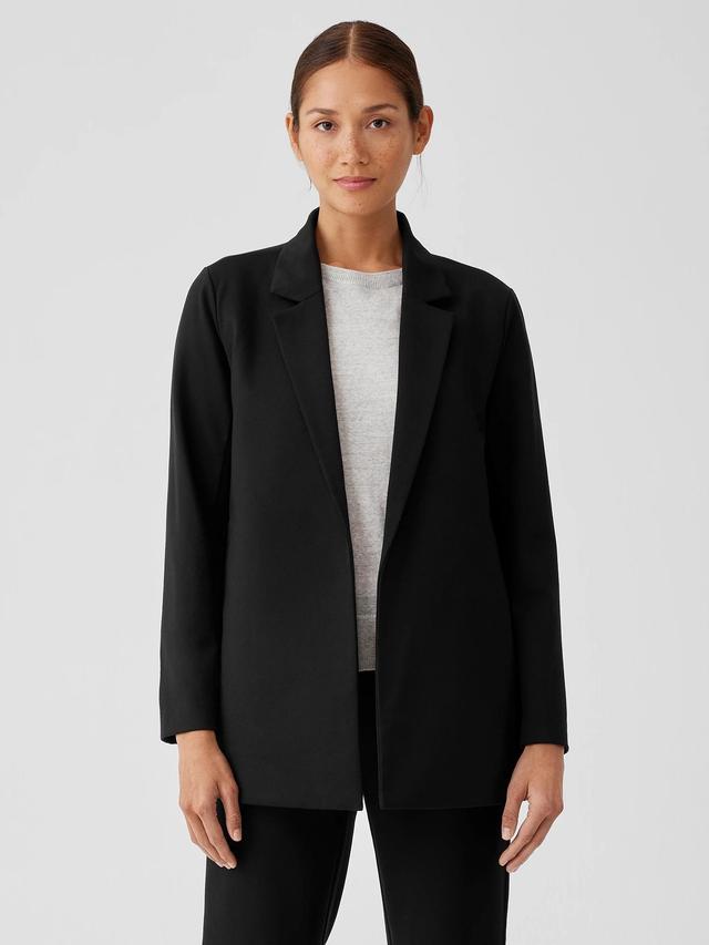 EILEEN FISHER Washable Flex Ponte Notch Collar Long Blazerfemale Product Image