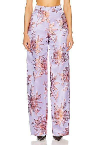 Etro Floral Trouser Lavender. (also in 38). Product Image