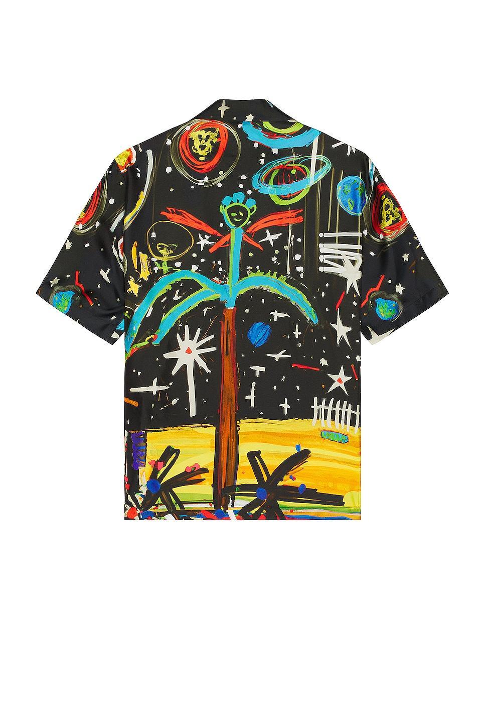 Palm Angels Starry Night Bowling Shirt Size 48, 50. Product Image