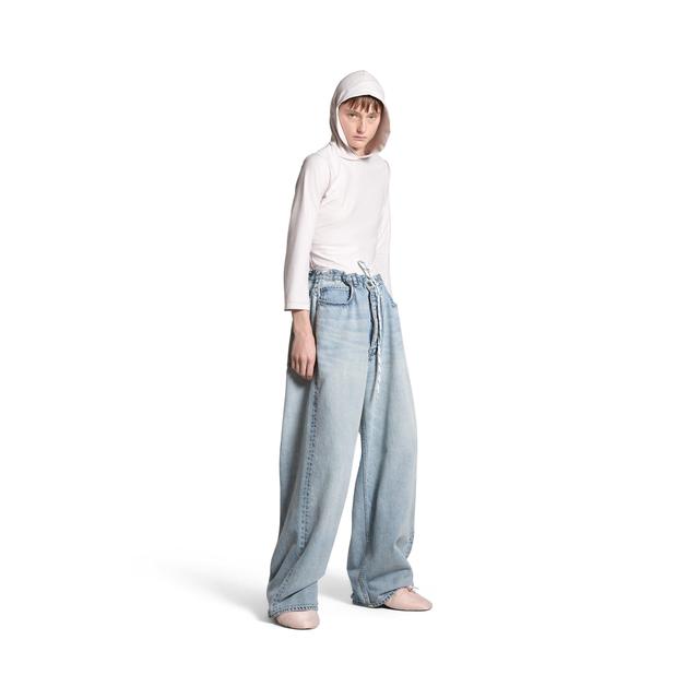 Oversized Baggy Pants in Blue Product Image