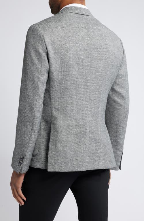 HUGO BOSS Boss Hanry Tech Flannel Performance Sport Coat In Silver Product Image