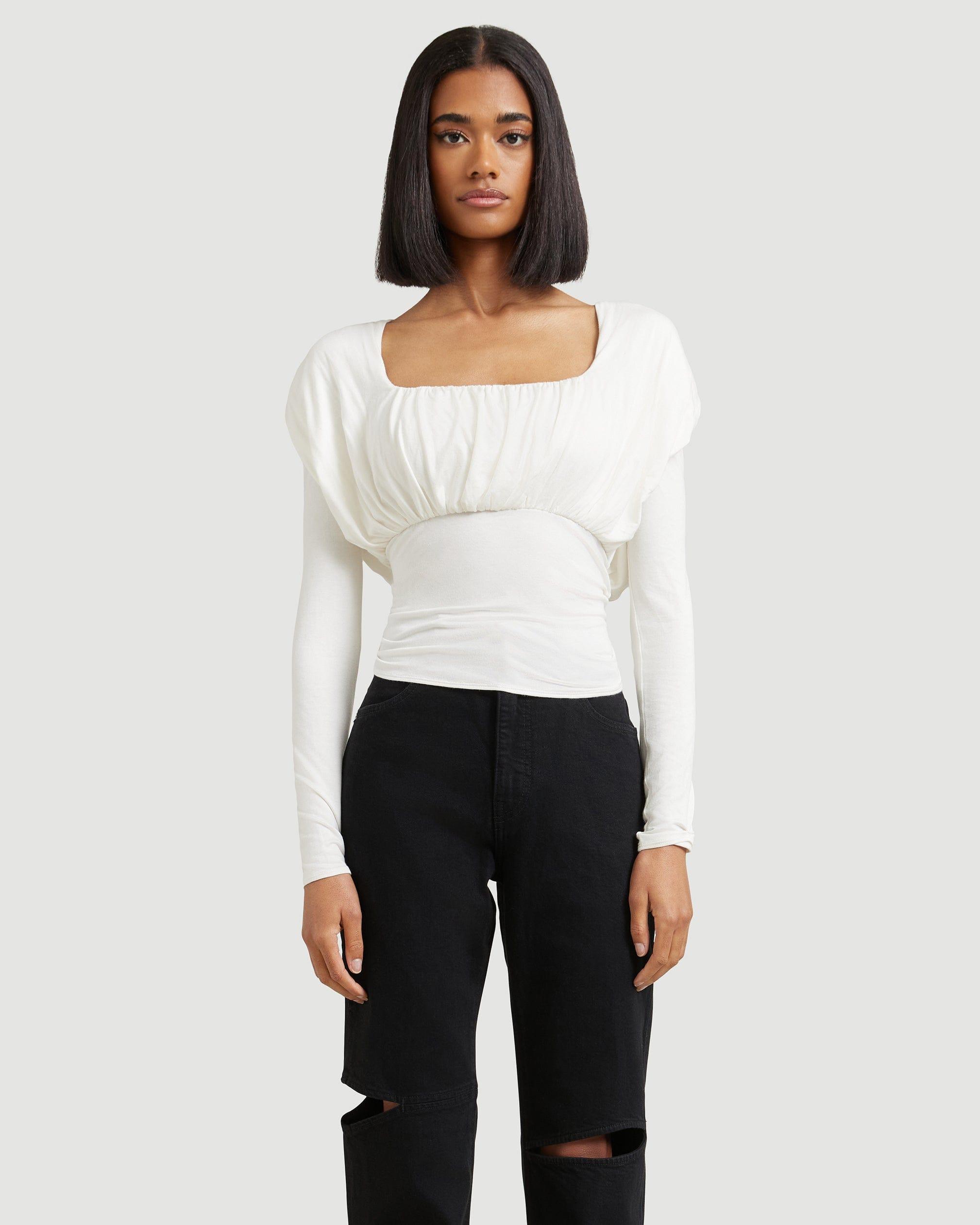 Milagro Ruched Long-Sleeve Tee Product Image