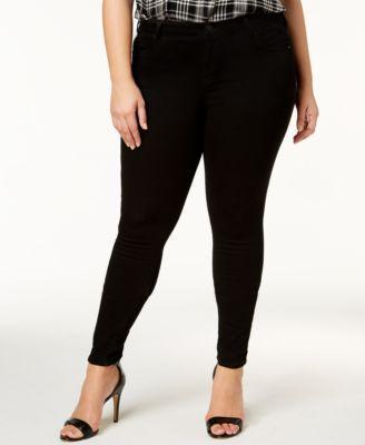 Celebrity Pink Trendy Plus Size Mid Rise Infinite Stretch Dawson Super-Skinny Jeans Product Image