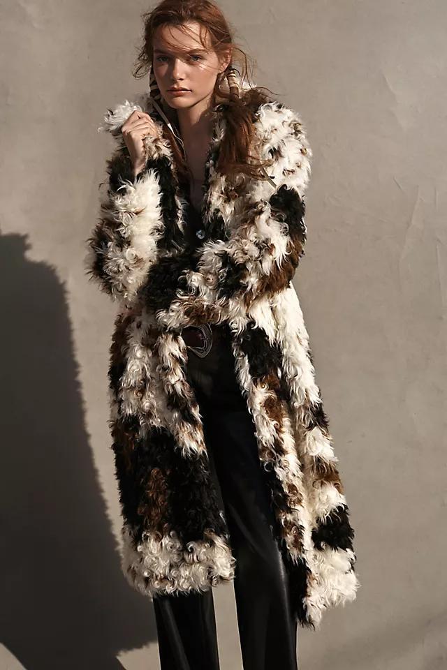 By Anthropologie Long Shaggy Coat Product Image