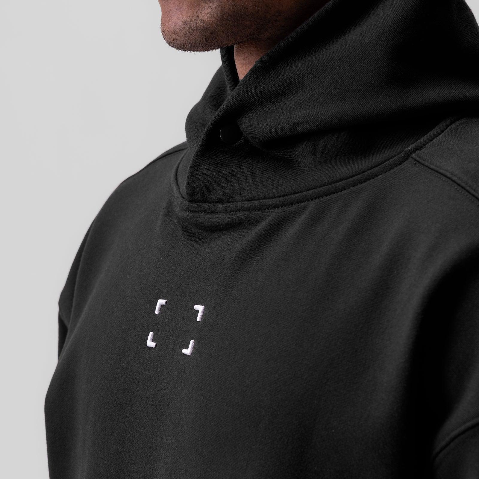 0648. Tech-Terry™ Hoodie - Black "Space Bracket" Product Image