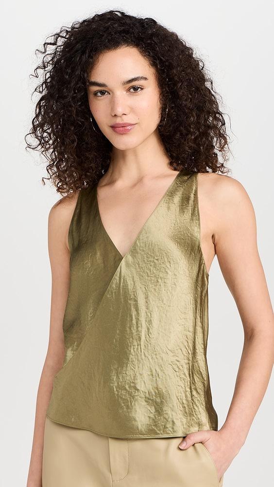 Vince Crossover V Neck Tank | Shopbop Product Image