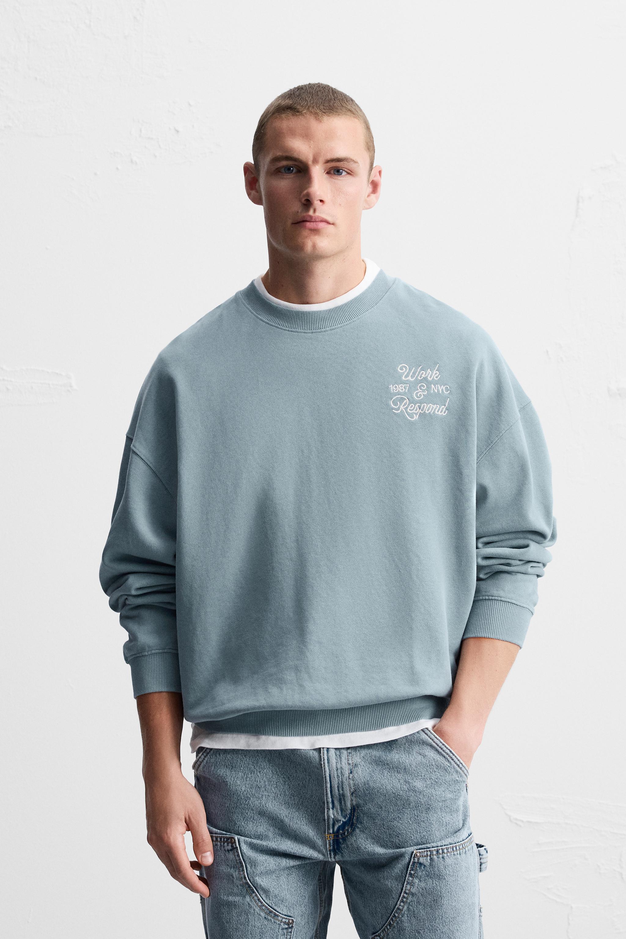 CONTRAST PRINT SWEATSHIRT Product Image