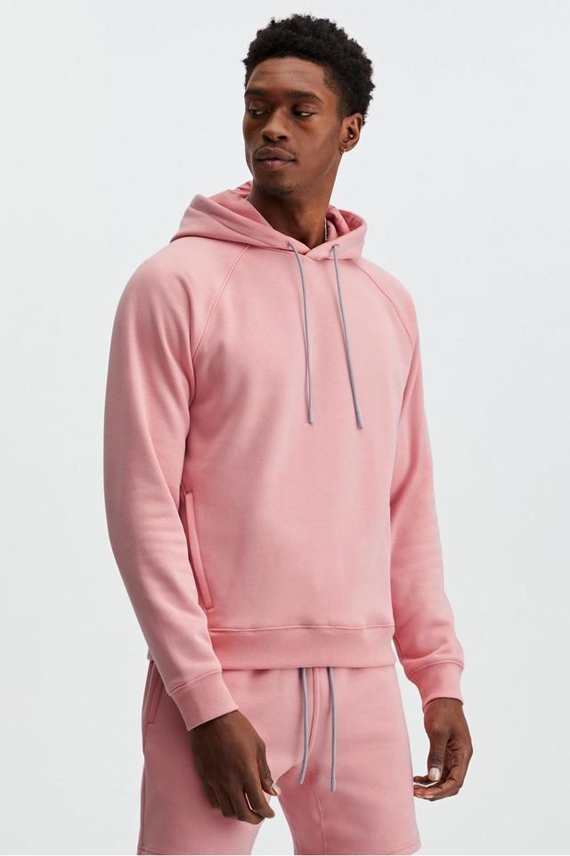 Fabletics Men The Go-To Hoodie male Pink Clay Size L Product Image