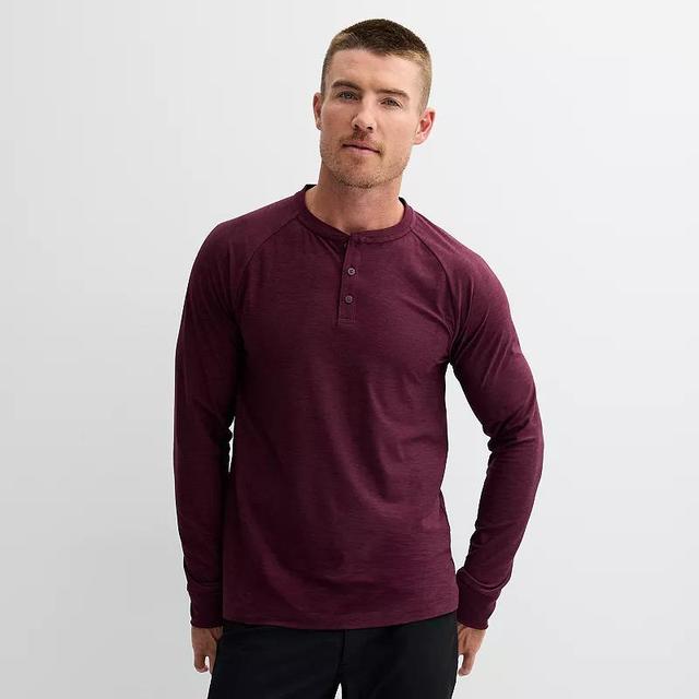 Mens FLX Long Sleeve Luxury Soft Wander Henley Product Image