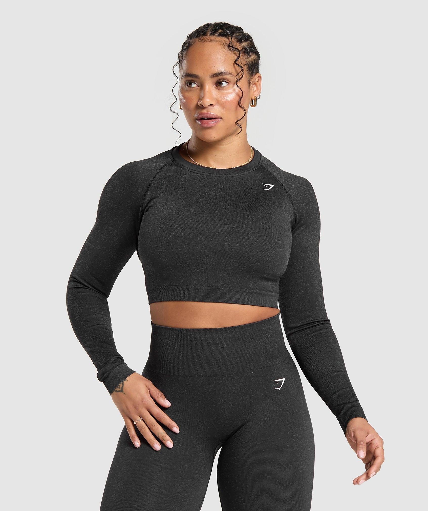 Adapt Fleck Seamless Long Sleeve Crop Top Product Image