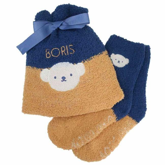 Miffy Boris Fluffy Socks with Drawstring Pouch Product Image