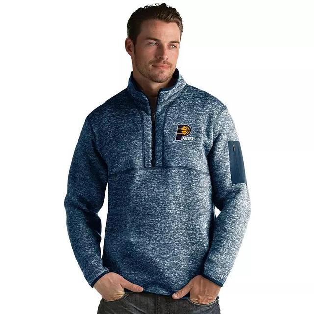 Mens Antigua Toronto Raptors Fortune Pullover Rpt Light Gray Grey Product Image