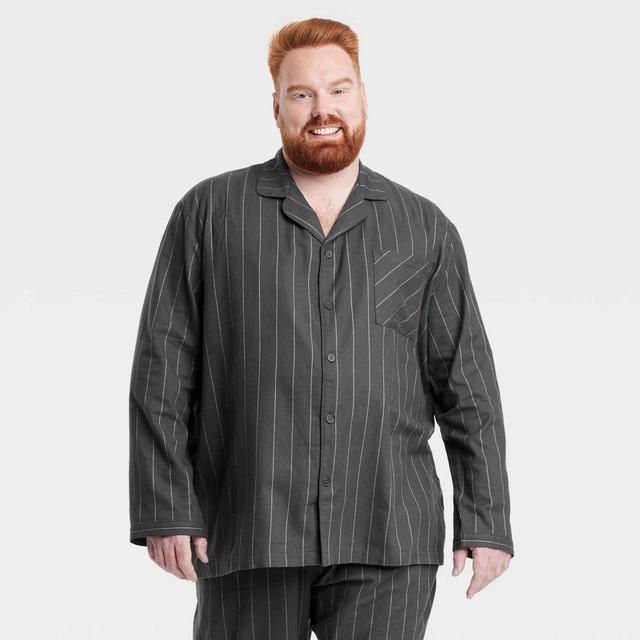 Mens Big & Tall Striped Woven Flannel Pajama Set - Goodfellow & Co 4XL Product Image