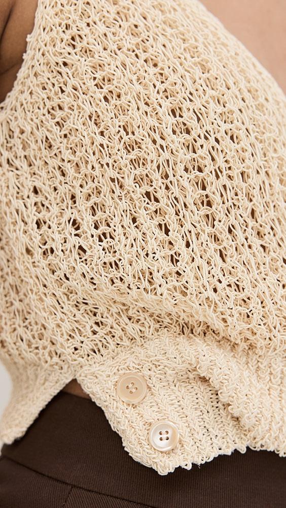 RECTO Twisted Detail Knit Top | Shopbop Product Image