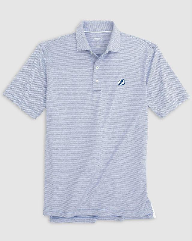 johnnie-O Tampa Bay Lightning Lyndonn Striped Jersey Performance Polo Product Image