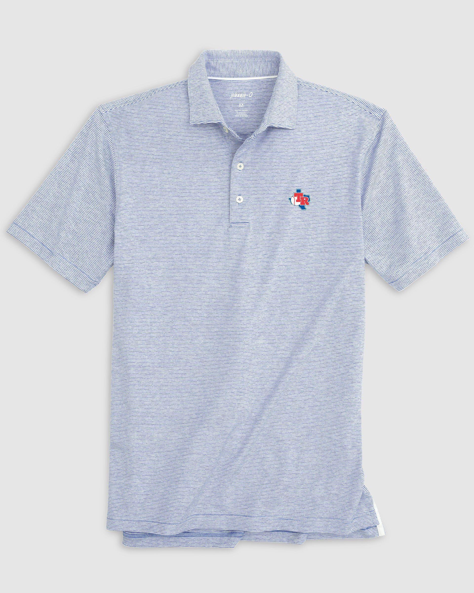 North Carolina Lyndonn Jr. Striped Jersey Performance Polo - Tar Heel Logo Product Image