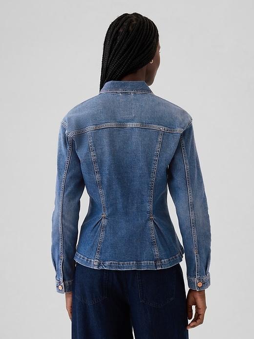 Cinched Denim Jacket Product Image