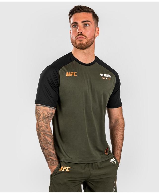 Venum Ufc Mens Authentic Adrenaline Fight Week Dry Tech T-shirt - Khaki Product Image