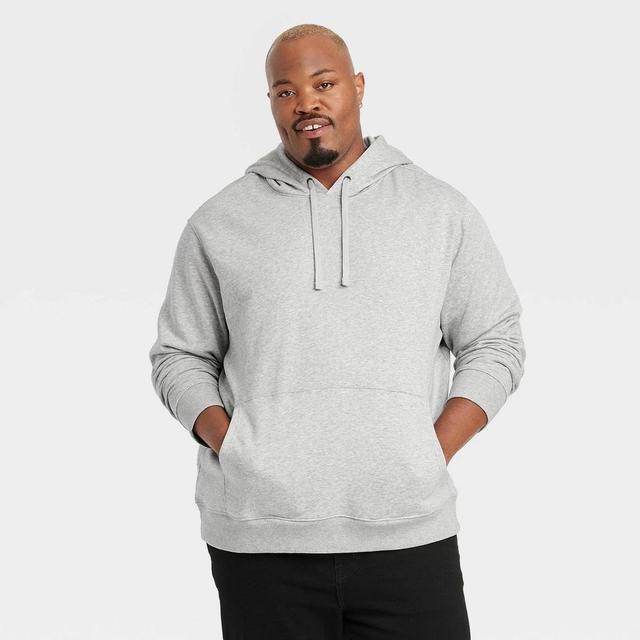 Mens Big & Tall Hooded Sweatshirt - Goodfellow & Co Heathered 4XLT Product Image