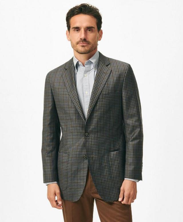 Traditional Fit Gingham Sport Coat in Wool Product Image