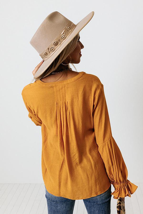 Santa Cruz Chic Shift Top In Golden Honey Product Image