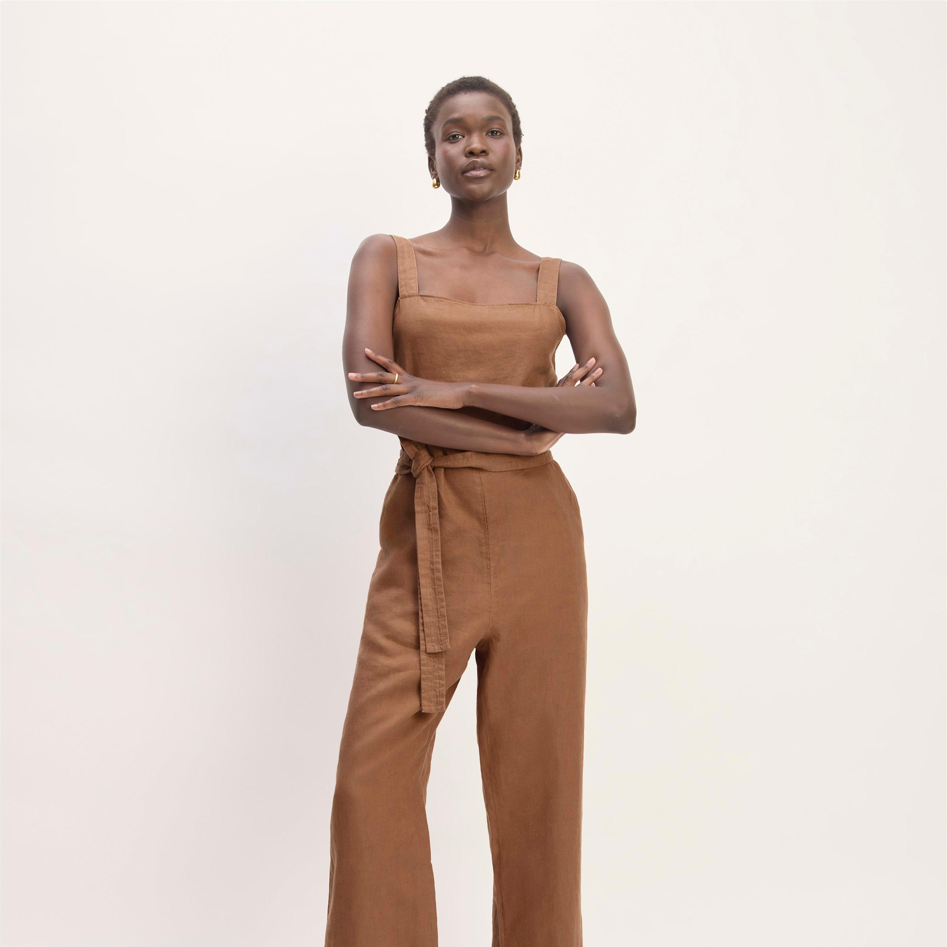 Womens Linen Side-Button Jumpsuit by Everlane Product Image