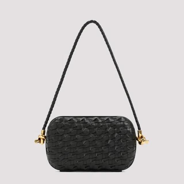 Knot With Strap Clutch In Green Product Image