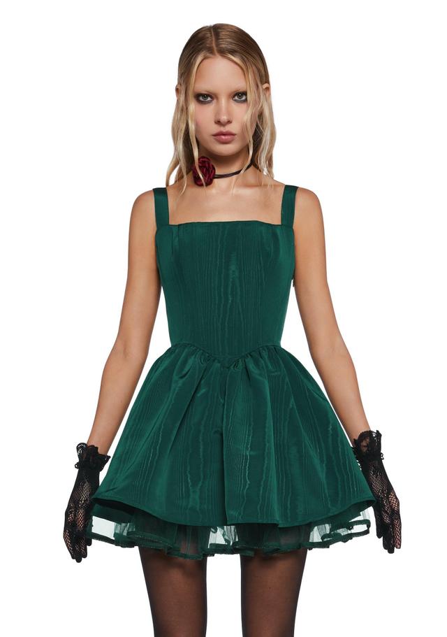 Taffeta Corset Dress Sugar Thrillz - Green Product Image