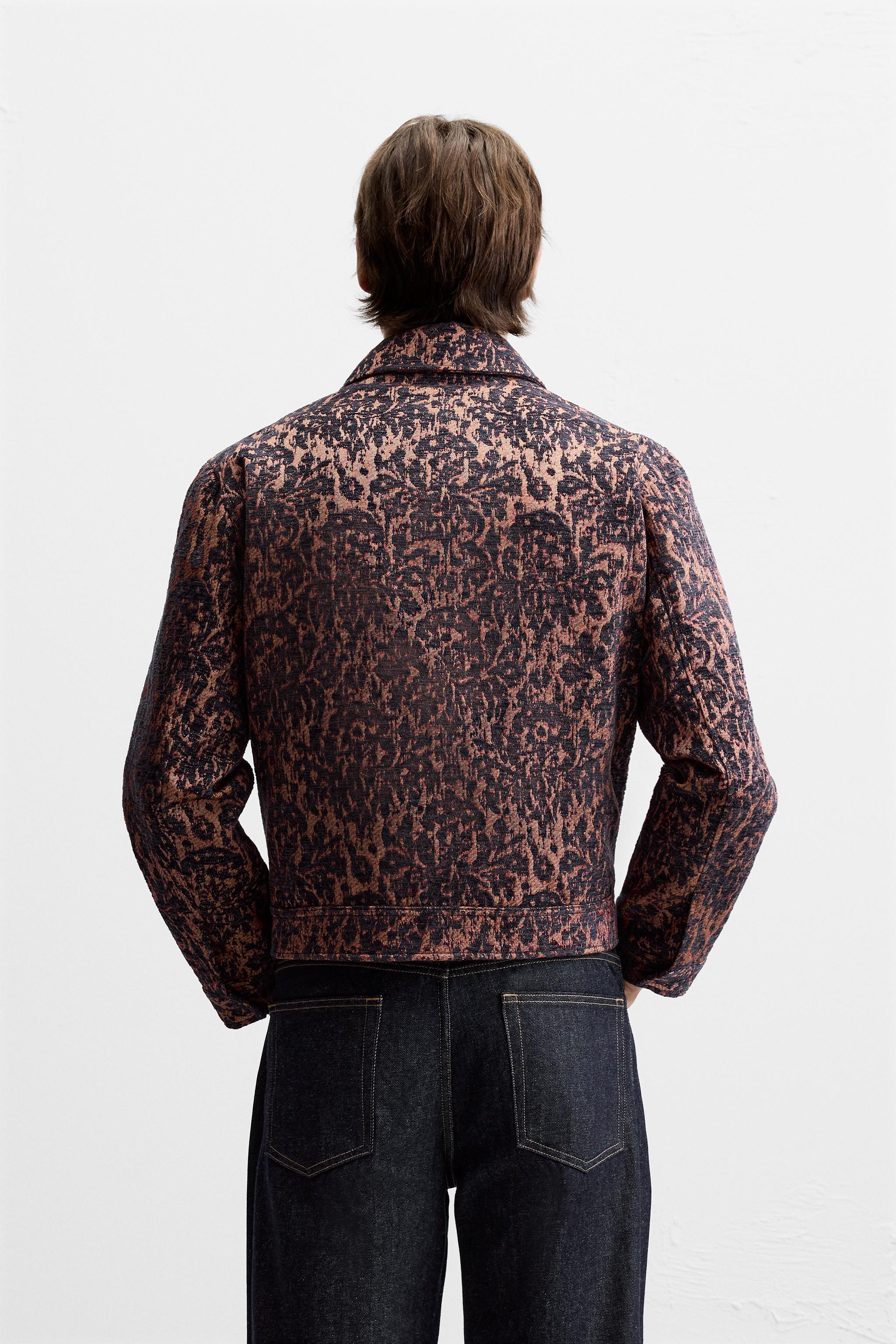 FLORAL JACQUARD JACKET Product Image