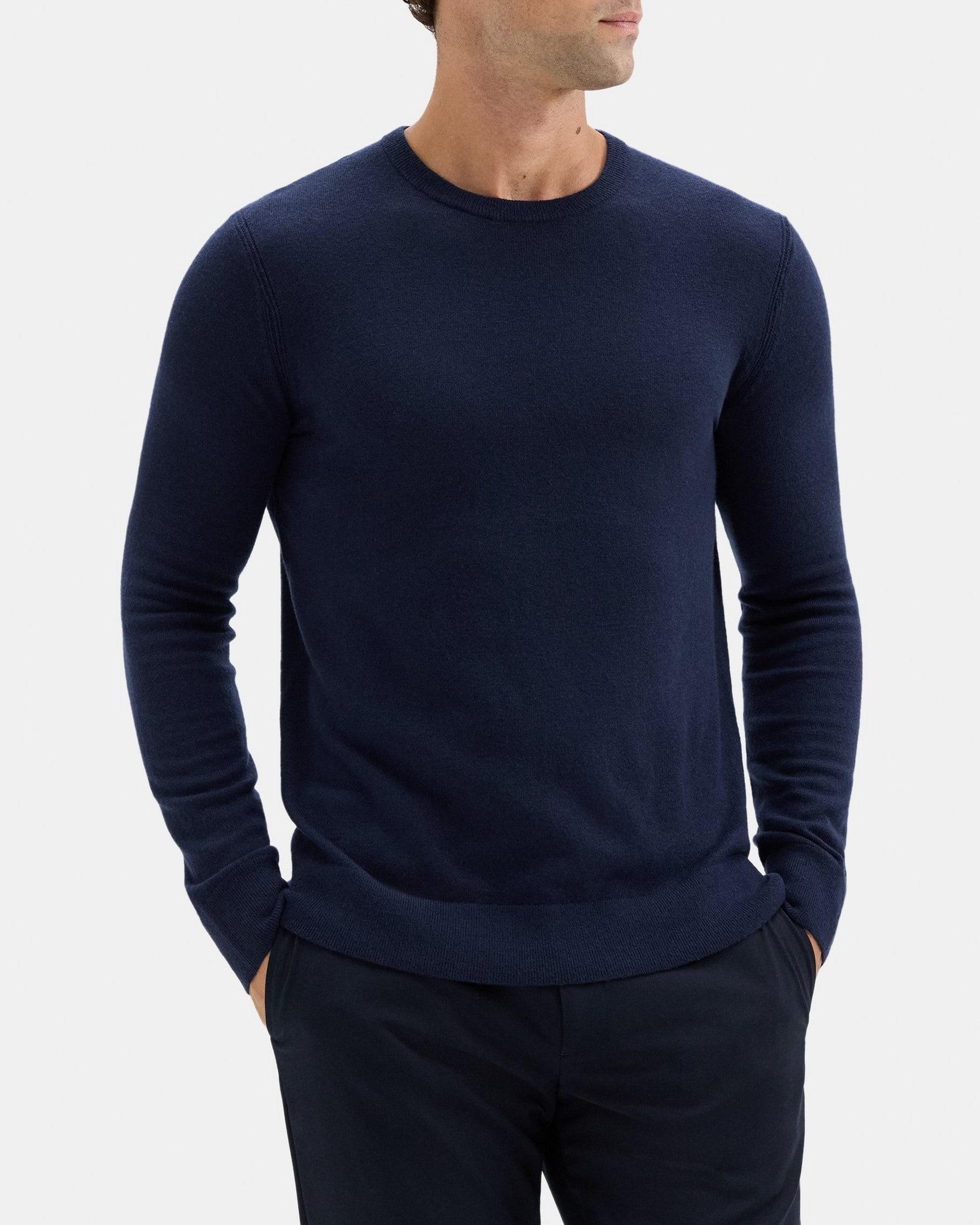 Crewneck Sweater in Wool-Nylon Product Image