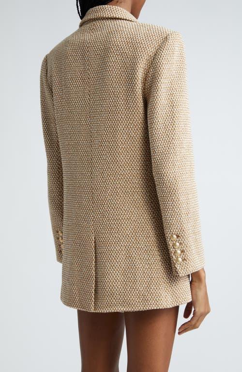 L AGENCE Riva Knit Blazer In Tan Ivory Multi Product Image