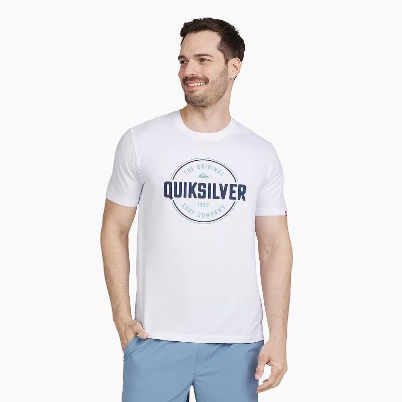 Mens Quiksilver Graphic Tee Blue Blazer Product Image