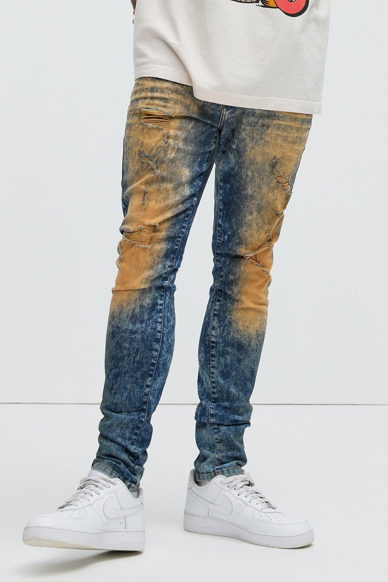 Islington Vintage Skinny Jeans - Vintage Blue Wash Product Image