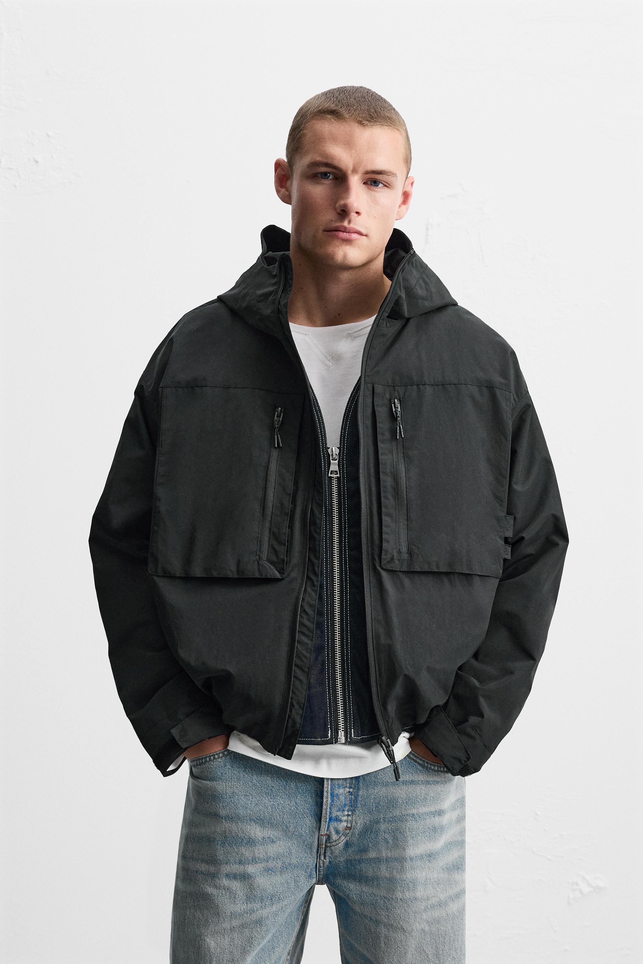 WATER REPELLENT HOODED JACKET Product Image