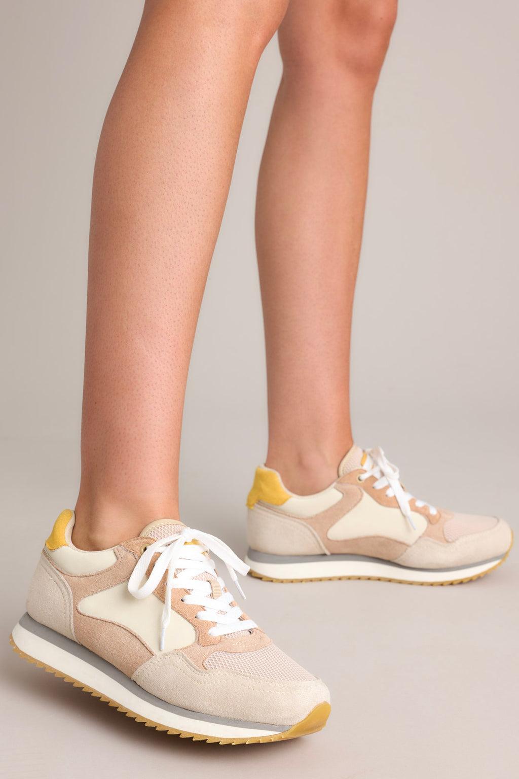 It's A Necessity Taupe Sneakers Product Image