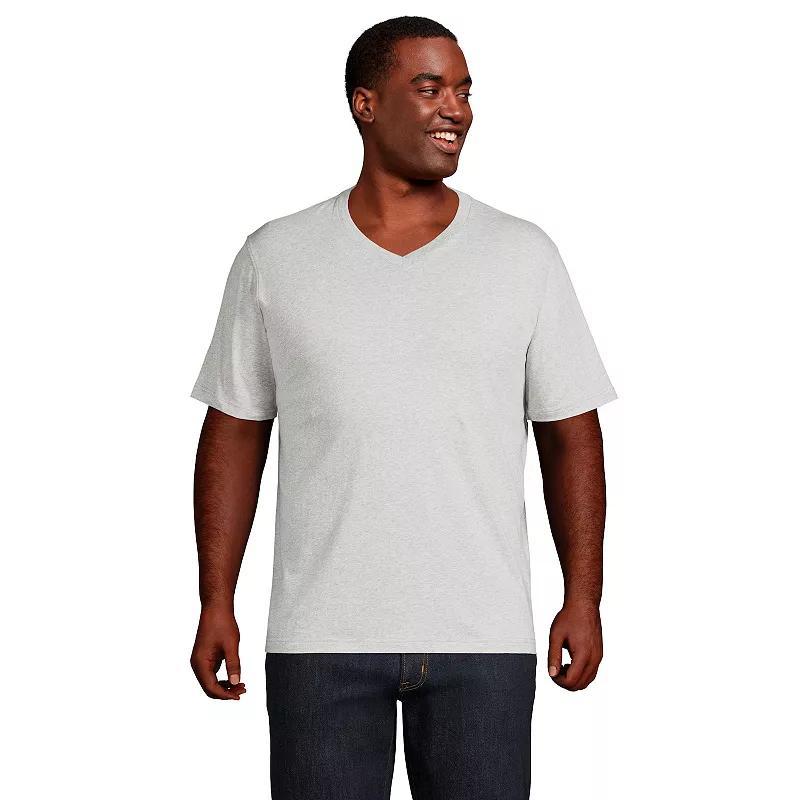 Lands End Big & Tall Super-t Short Sleeve V-Neck T-Shirt Product Image