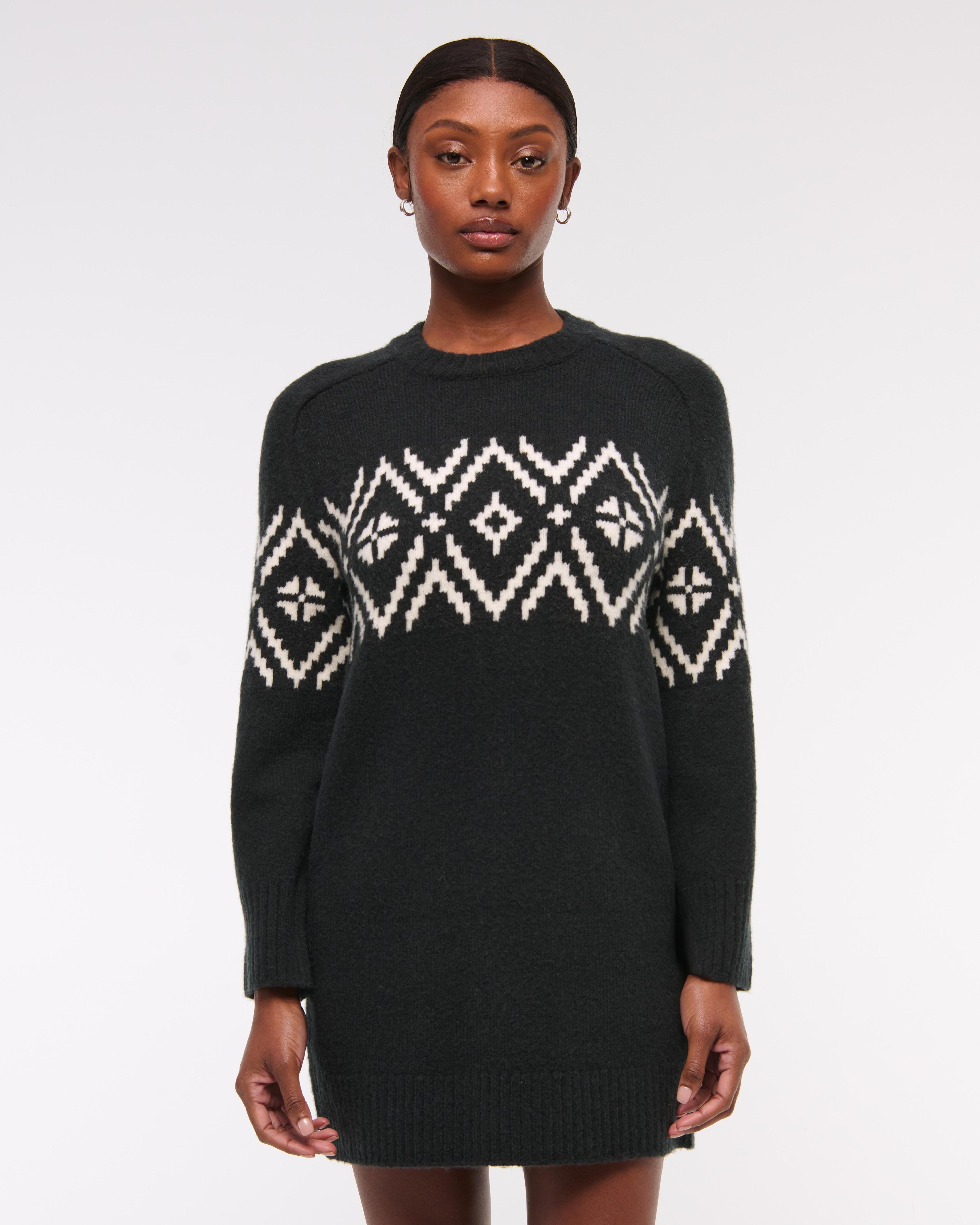 The A&F Madeline Crew Mini Sweater Dress Product Image