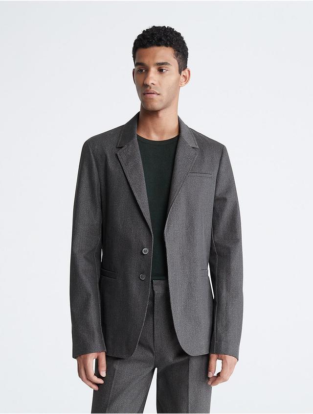 Calvin Klein Mens Structured Unlined Blazer - Grey - M Product Image