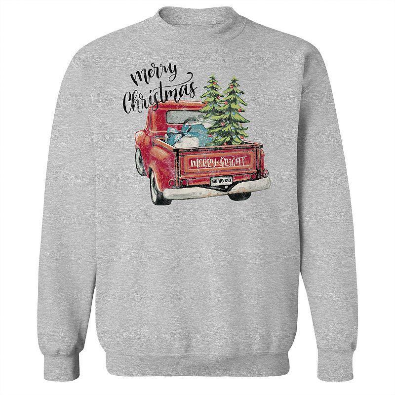 Mens Merry Chistmas Fleece Sweatshirt, Womens Product Image