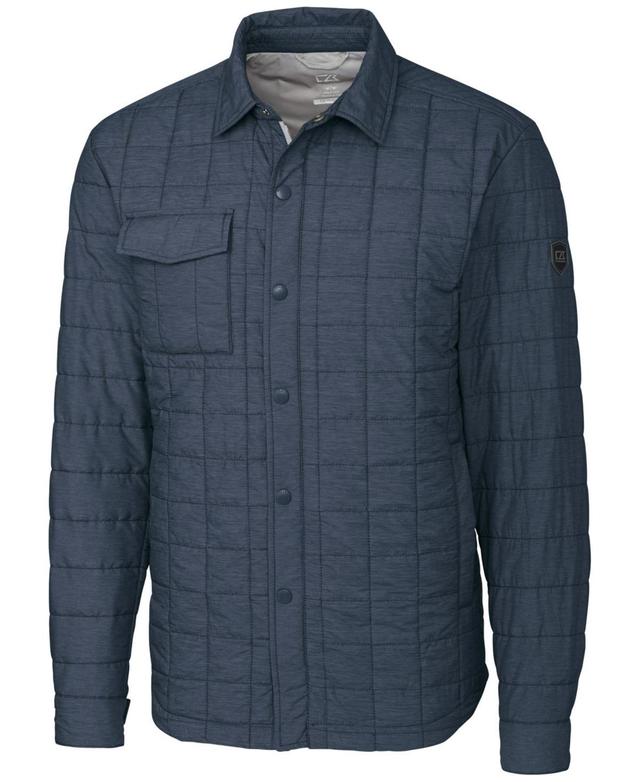 Cutter & Buck Rainier PrimaLoft Mens Big & Tall Eco Insulated Quilted Shirt Jacket Product Image