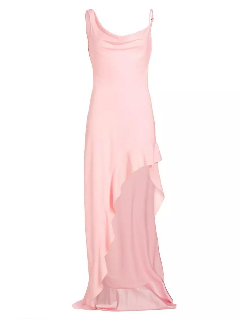 Daphne Silk Cowl-Neck Gown Product Image