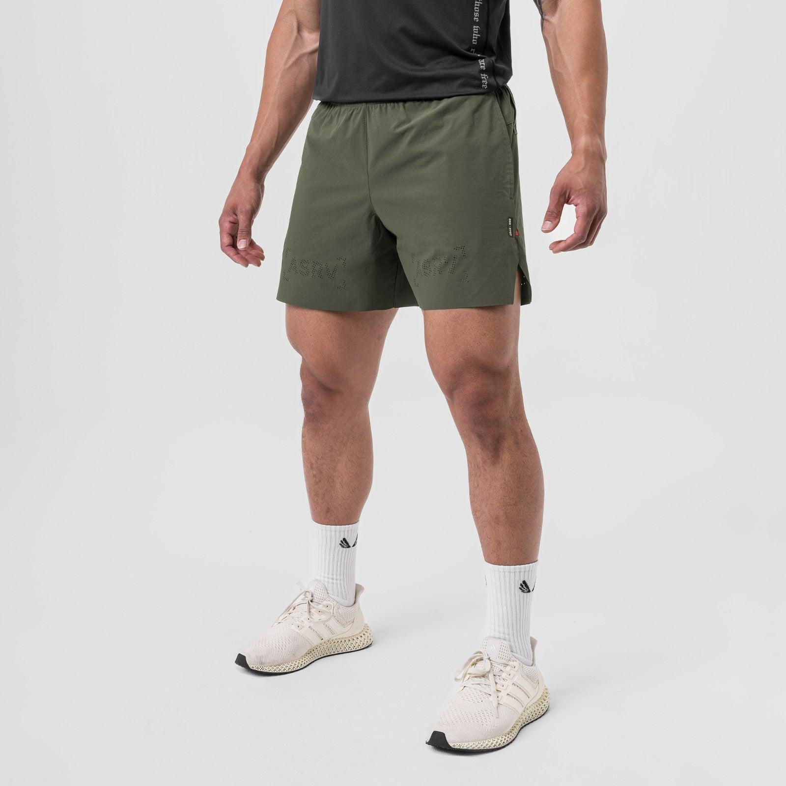 0737. Ripstop 6" Perforated Short - Olive Product Image