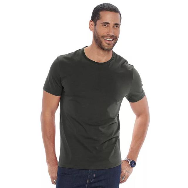 Mens Apt. 9 Premier Flex Crewneck Tee Dark Blue Product Image