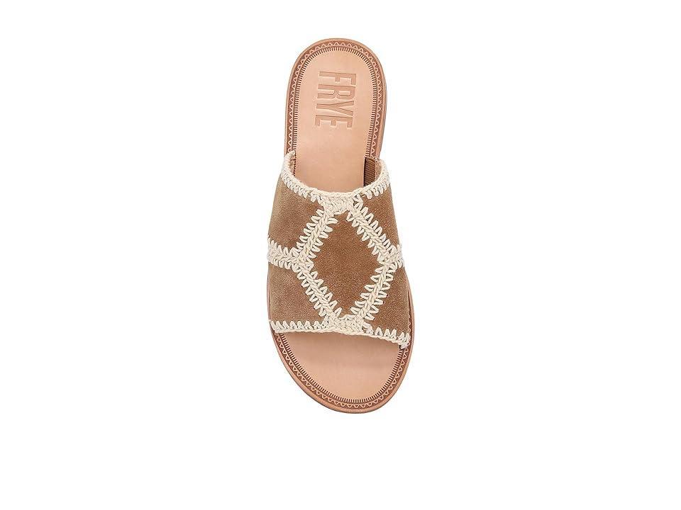 Frye Ava Crochet Slide (Almond) Women's Sandals Product Image