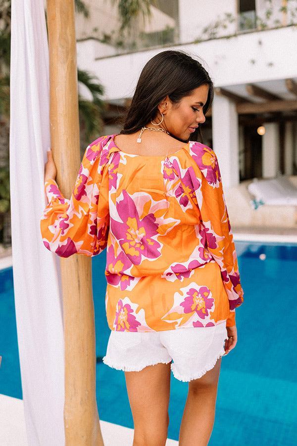 Pineapple Whip Shift Top In Orange Product Image