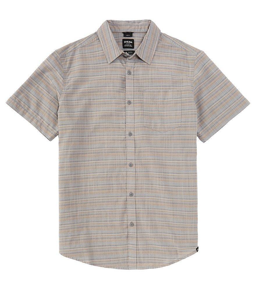 prAna Groveland Plaid Short Sleeve Woven Shirt Product Image