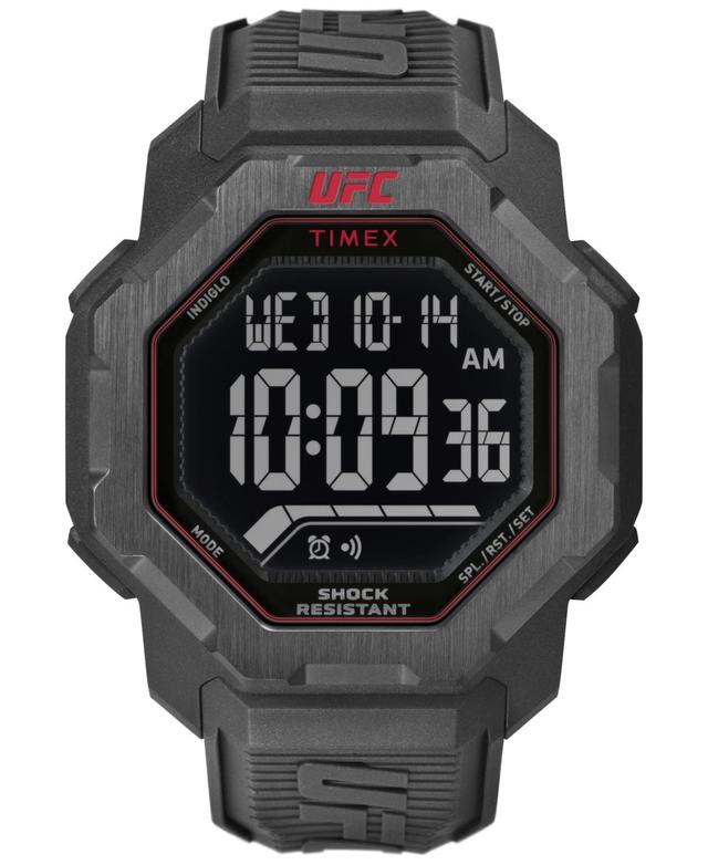 Timex Ufc Mens Knockout Digital Black Polyurethane Watch, 48mm Product Image